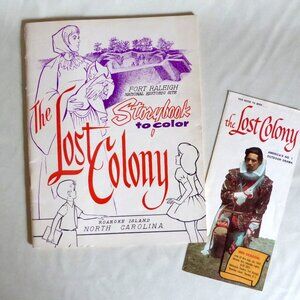 NEW VINTAGE 1968 FORT RALEIGH ROANOKE LOST COLONY NORTH CAROLINA OUTDOOR DRAMA